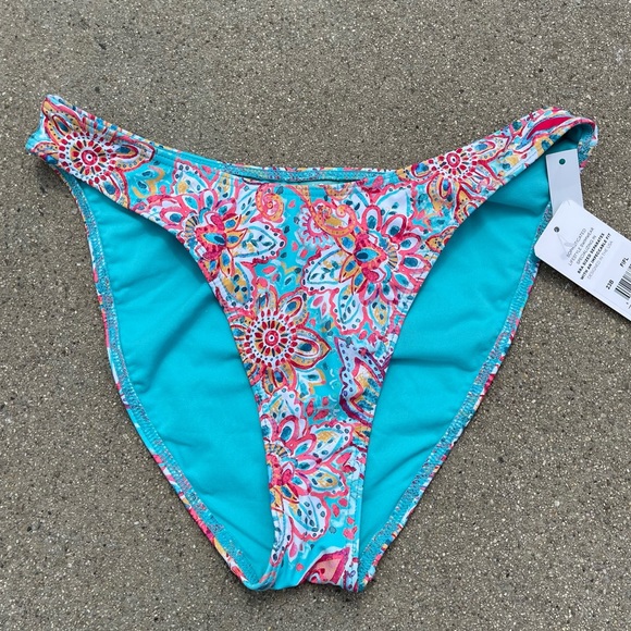 Sunsets Fiesta Flora Wild Thing Bikini Bottom size L - Picture 2 of 6